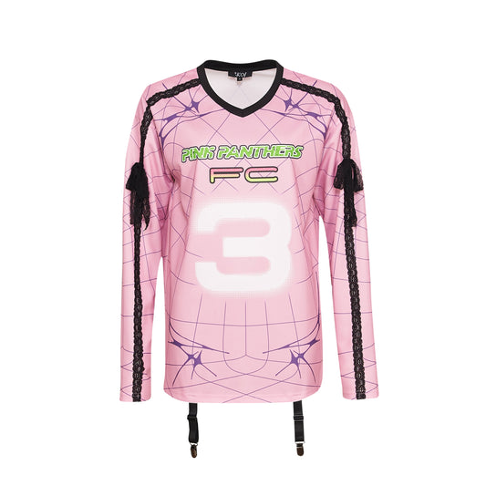 KOI Footwear - Pink Panthers Oversized Shirt Dress - Blossom