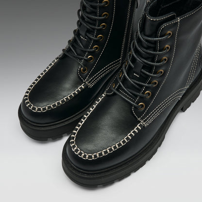 KOI Footwear - Pallas Black Lace Up Boots