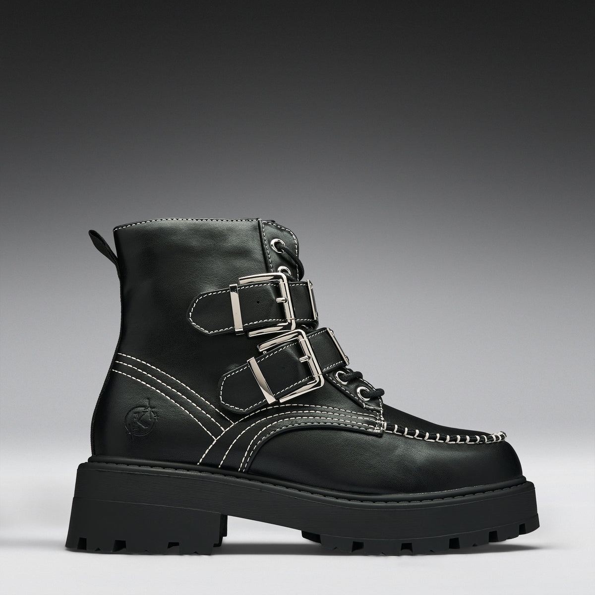 KOI Footwear - Momus Black Buckle Boots