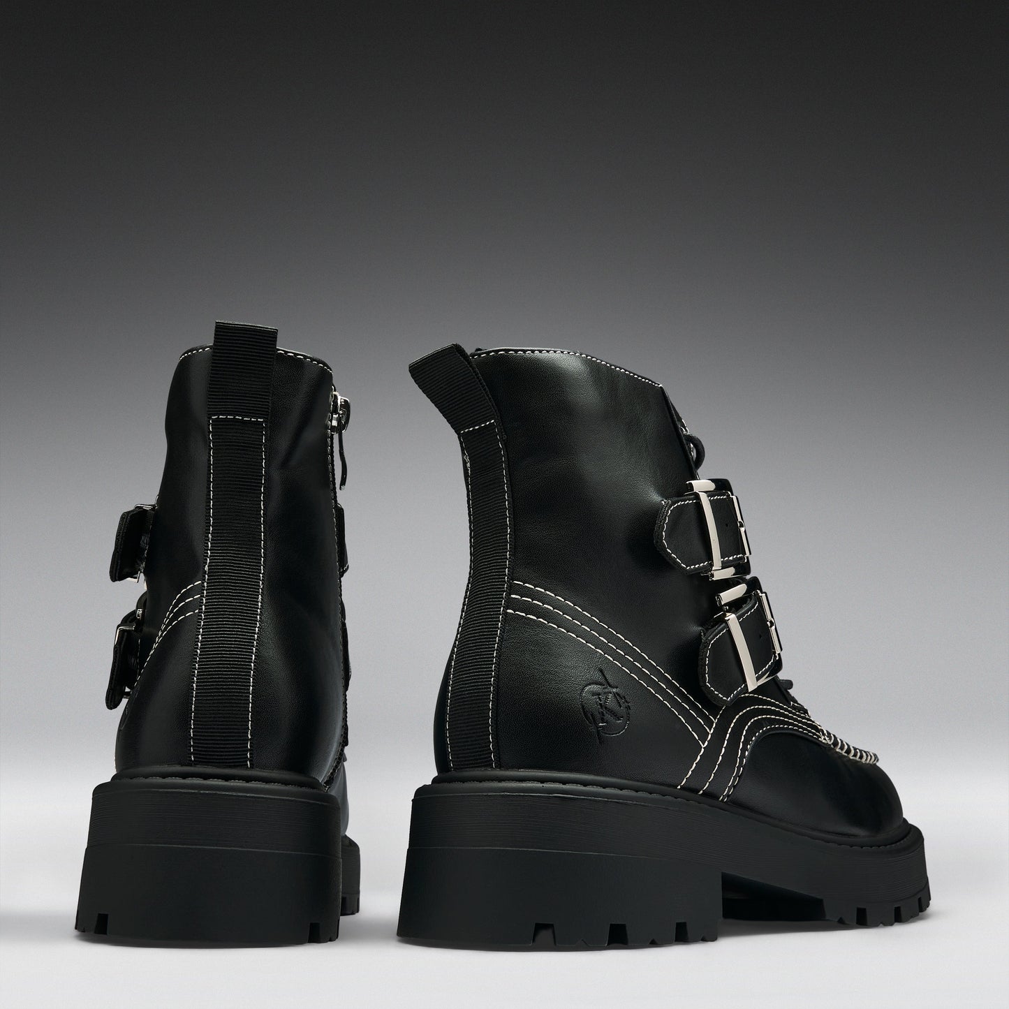 KOI Footwear - Momus Black Buckle Boots