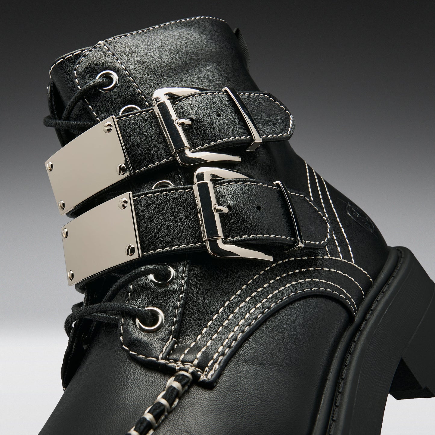 KOI Footwear - Momus Black Buckle Boots