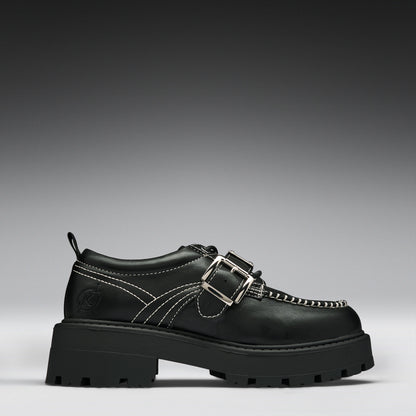 KOI Footwear - Septu Black Buckle Shoes