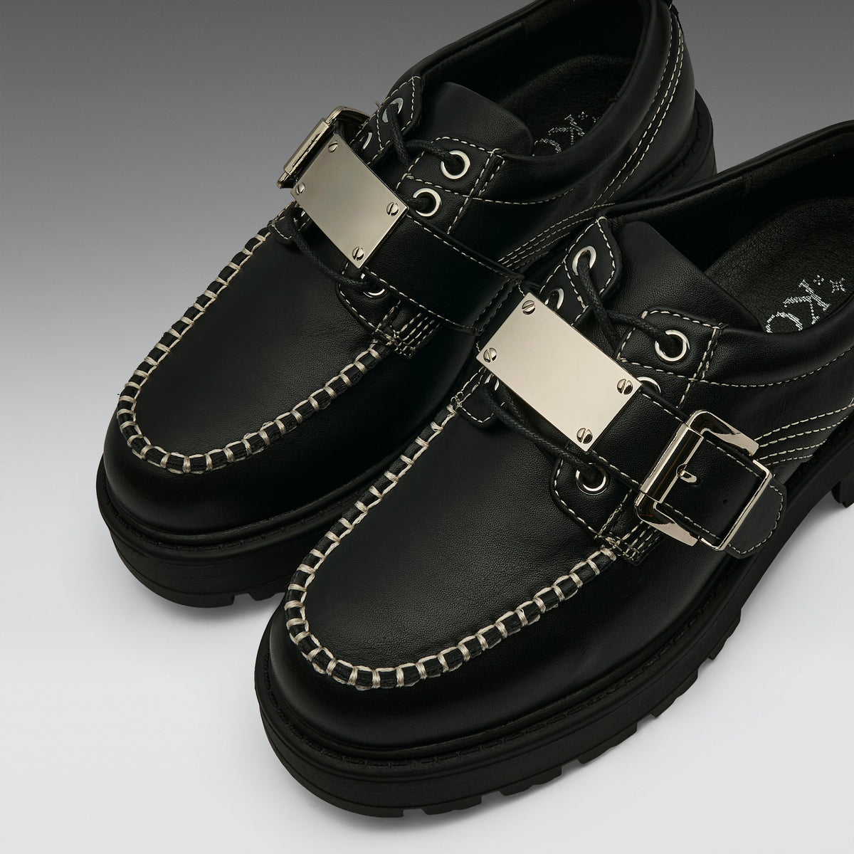 KOI Footwear - Septu Black Buckle Shoes
