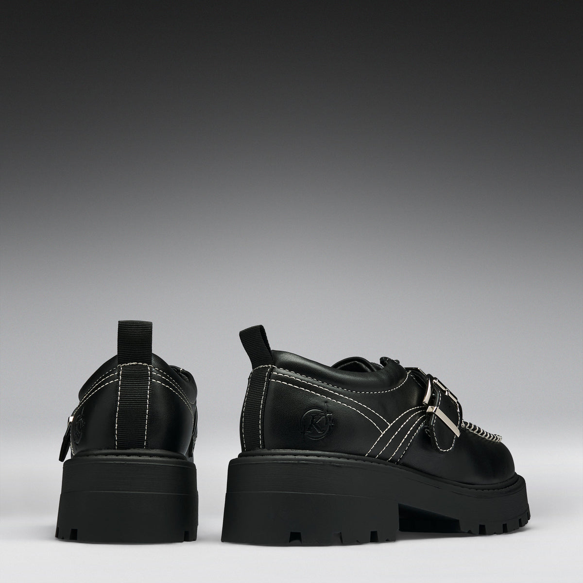 KOI Footwear - Septu Black Buckle Shoes