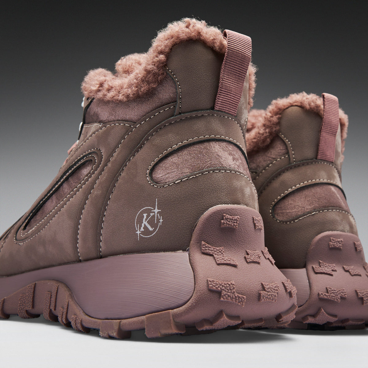 KOI Footwear - Umbra Fluffy Platform Trainers - Purple