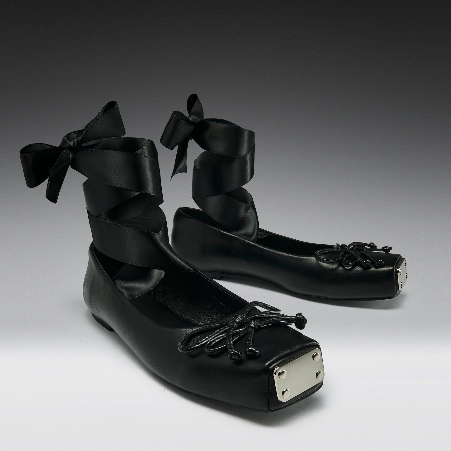 KOI Footwear - Blithe Metal Toe Ballet Flats - Black