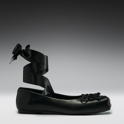 KOI Footwear - Blithe Metal Toe Ballet Flats - Black