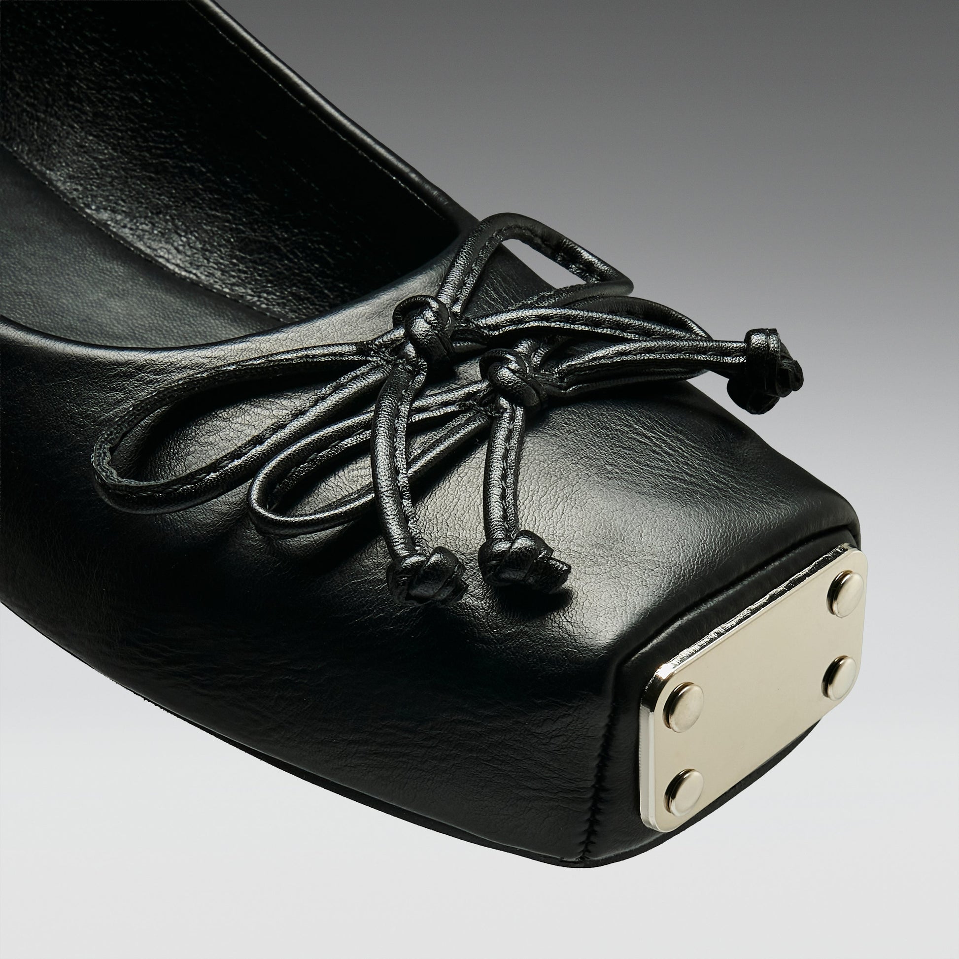 KOI Footwear - Blithe Metal Toe Ballet Flats - Black