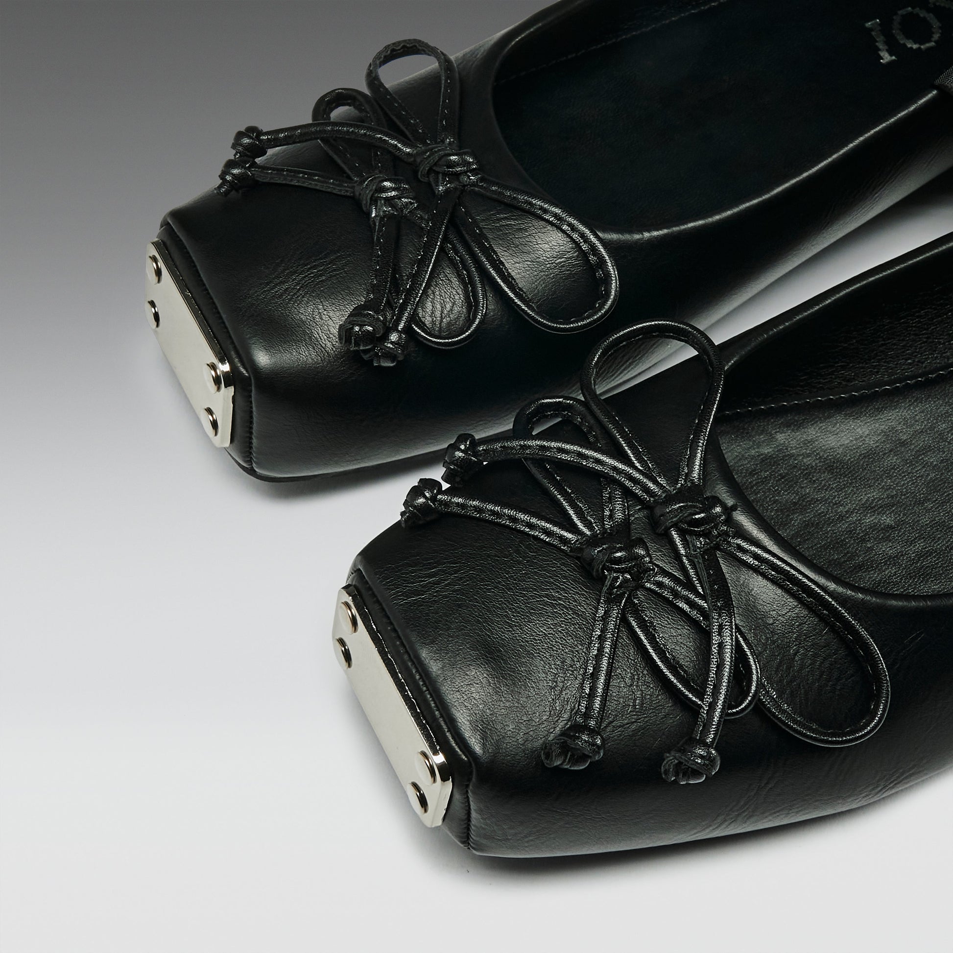 KOI Footwear - Blithe Metal Toe Ballet Flats - Black