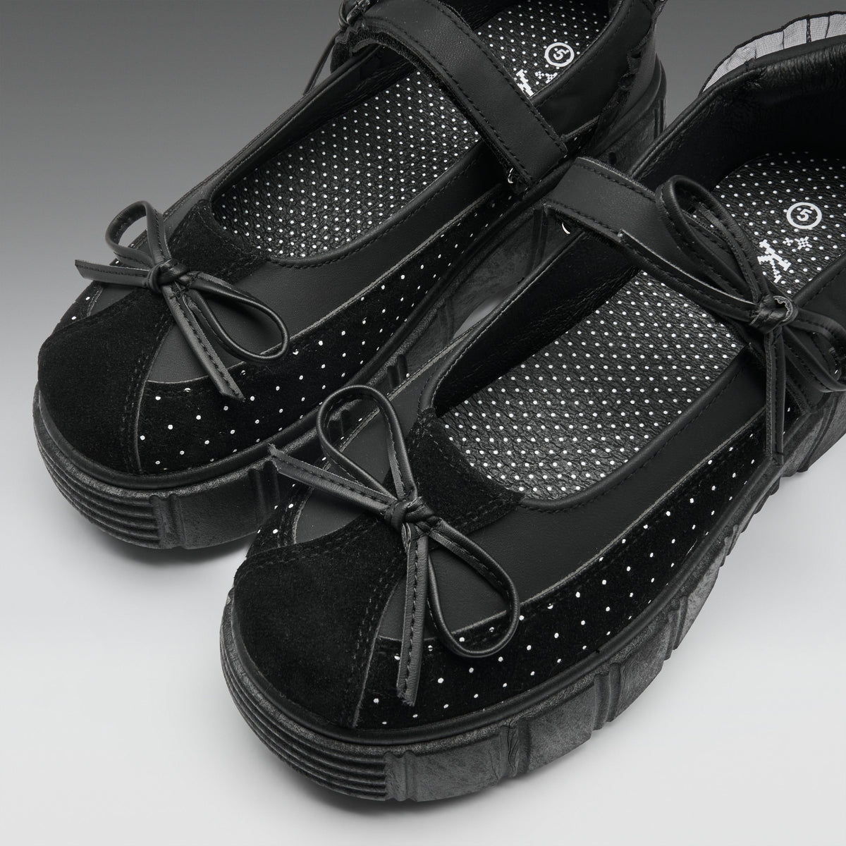 KOI Footwear - Tempest Polka Dot Platform Ballet Mary Janes