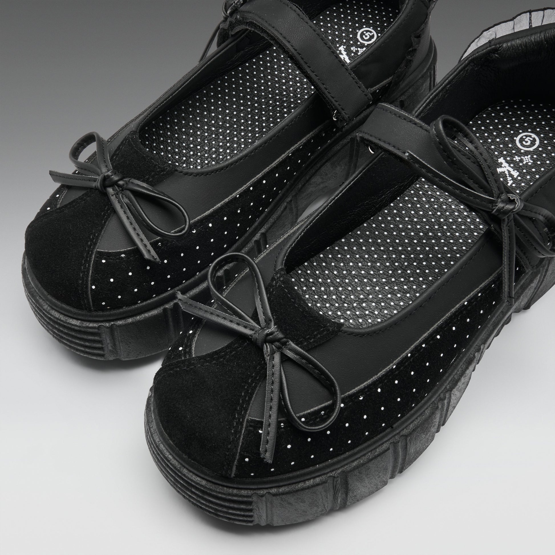 KOI Footwear - Tempest Polka Dot Platform Ballet Mary Janes