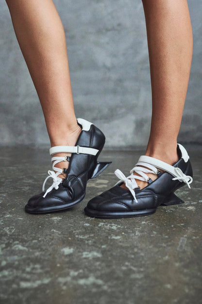 KOI Footwear - Adria Padded Kitten Heel Mary Janes -Black