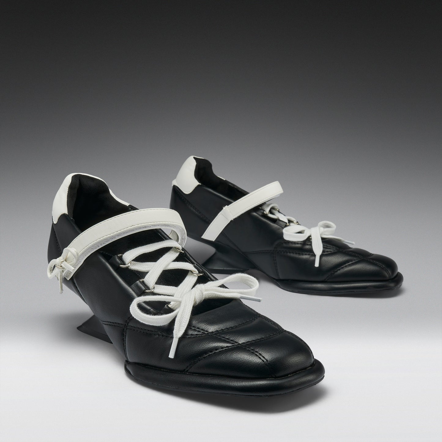 KOI Footwear - Adria Padded Kitten Heel Mary Janes -Black