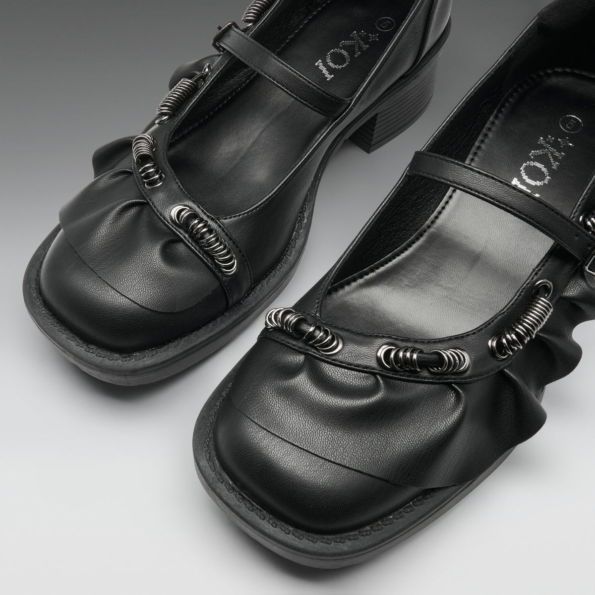 KOI Footwear - Stormveil Ruffle Chain Mary Janes