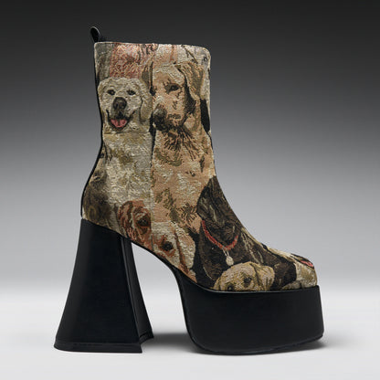 KOI Footwear - The Hound Tapestry Heeled Boots