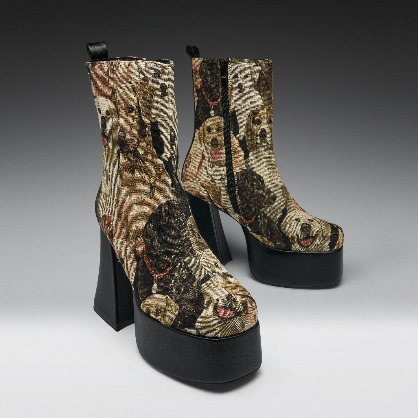 KOI Footwear - The Hound Tapestry Heeled Boots