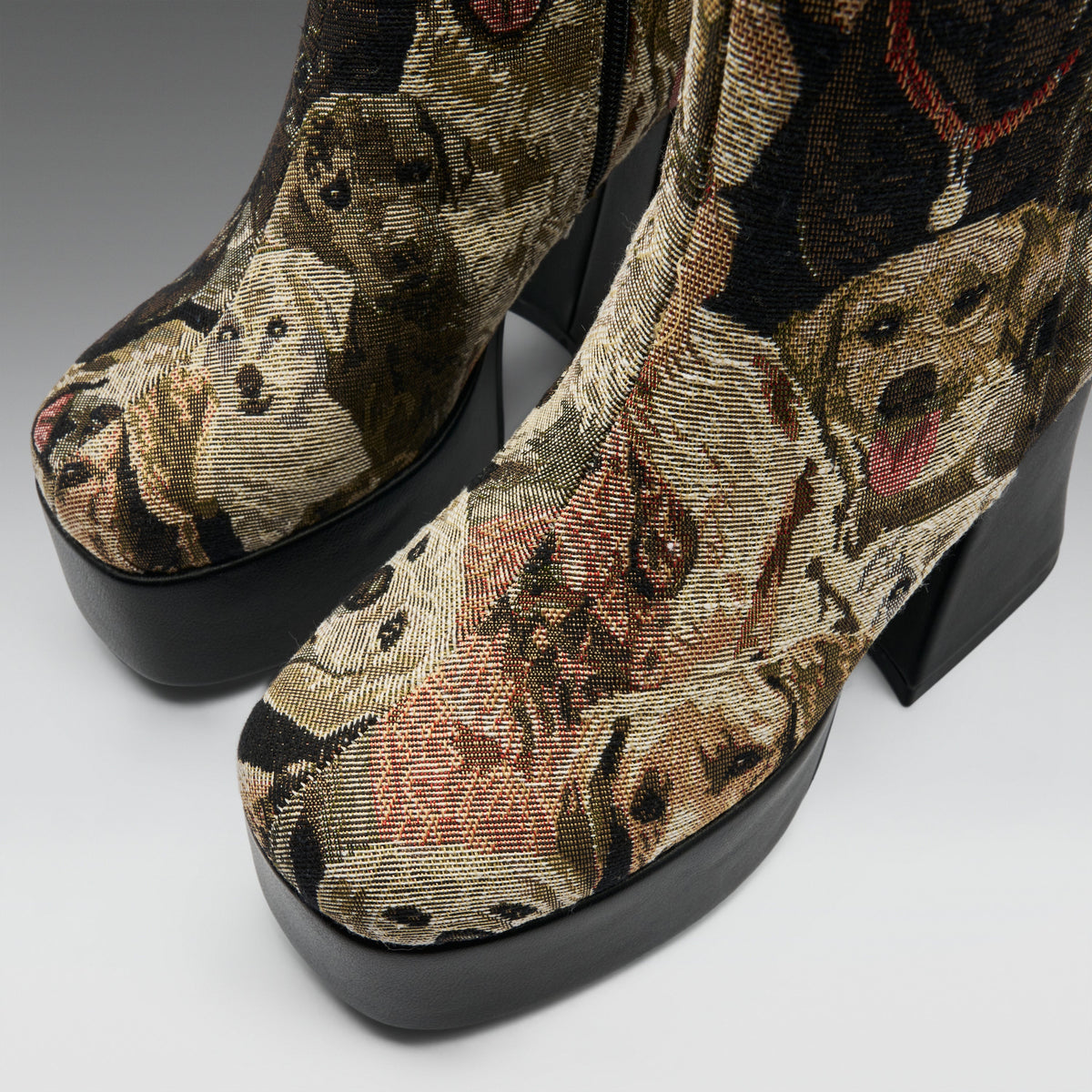 KOI Footwear - The Hound Tapestry Heeled Boots