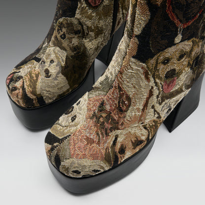 KOI Footwear - The Hound Tapestry Heeled Boots