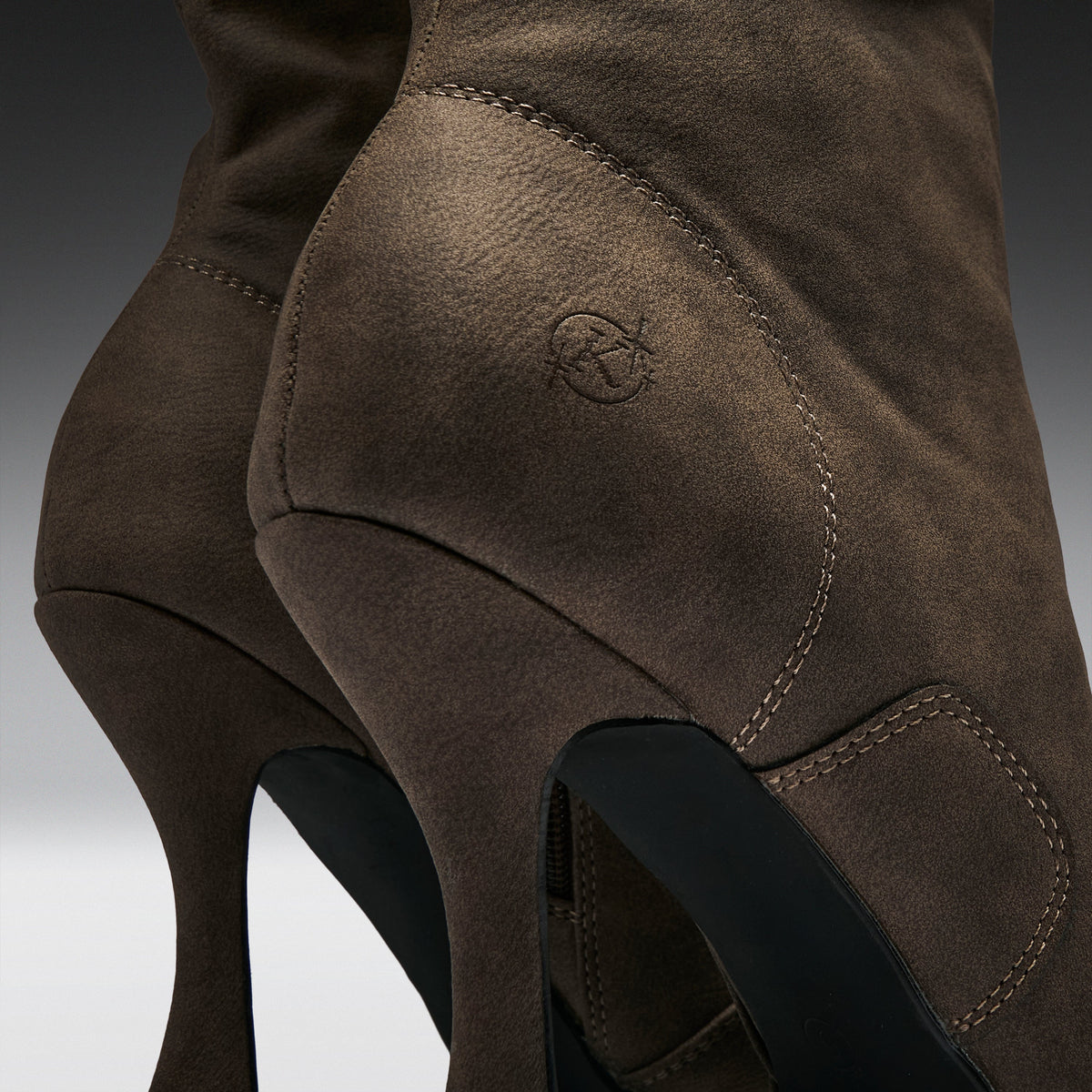 KOI Footwear - Odyssey Padded Curve Heel Boots -Brown
