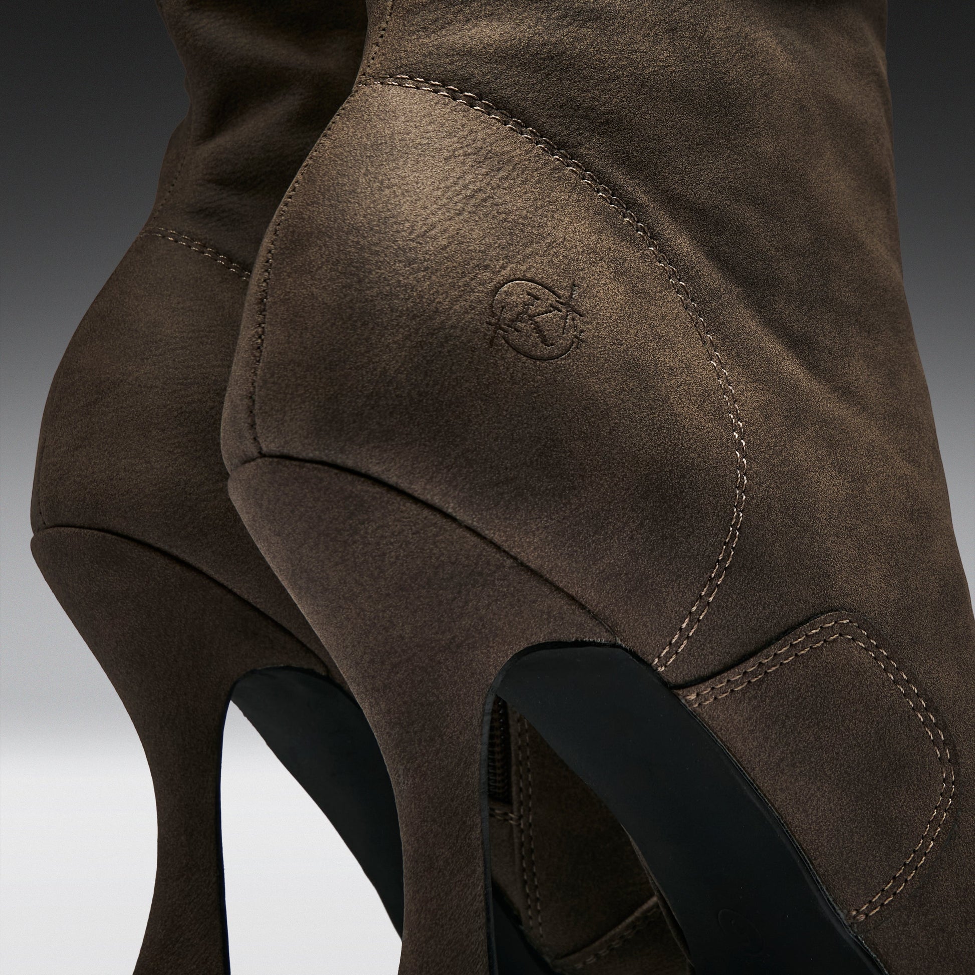 KOI Footwear - Odyssey Padded Curve Heel Boots -Brown