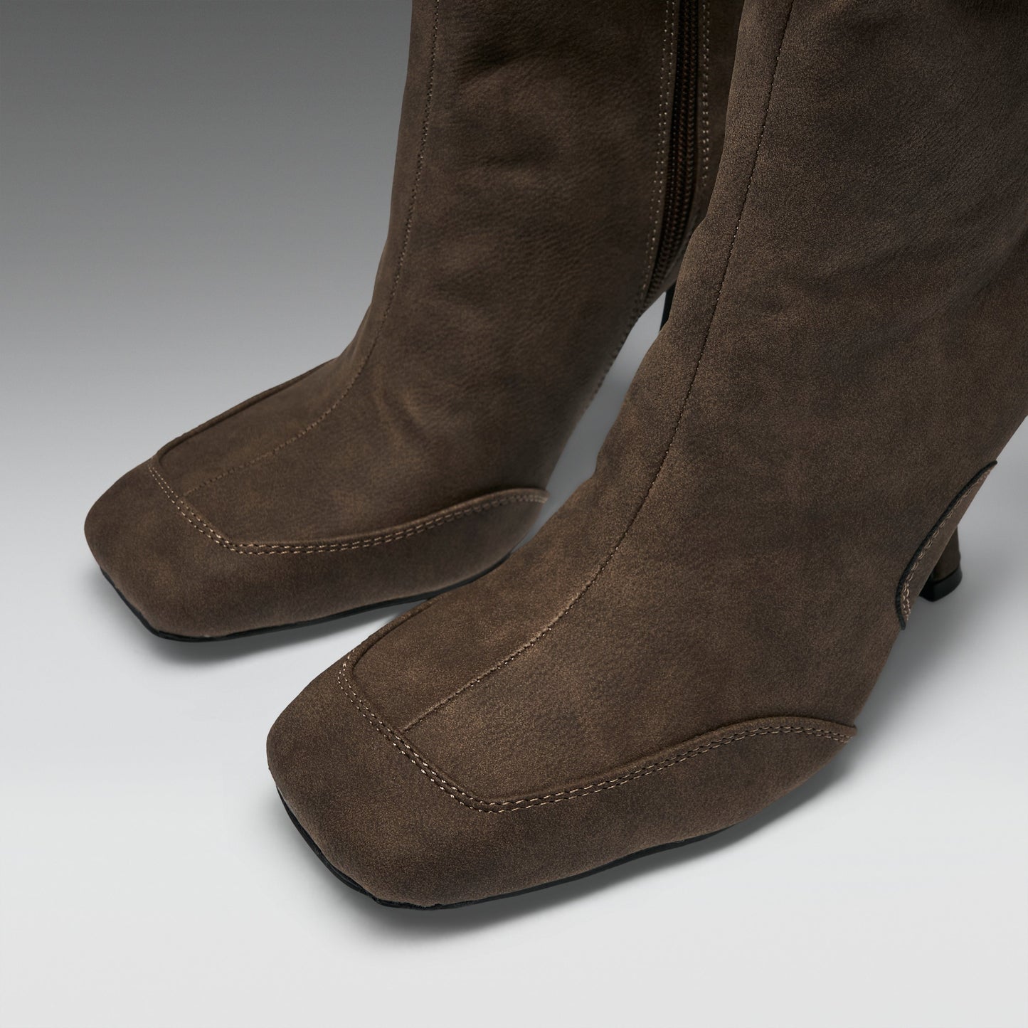 KOI Footwear - Odyssey Padded Curve Heel Boots -Brown
