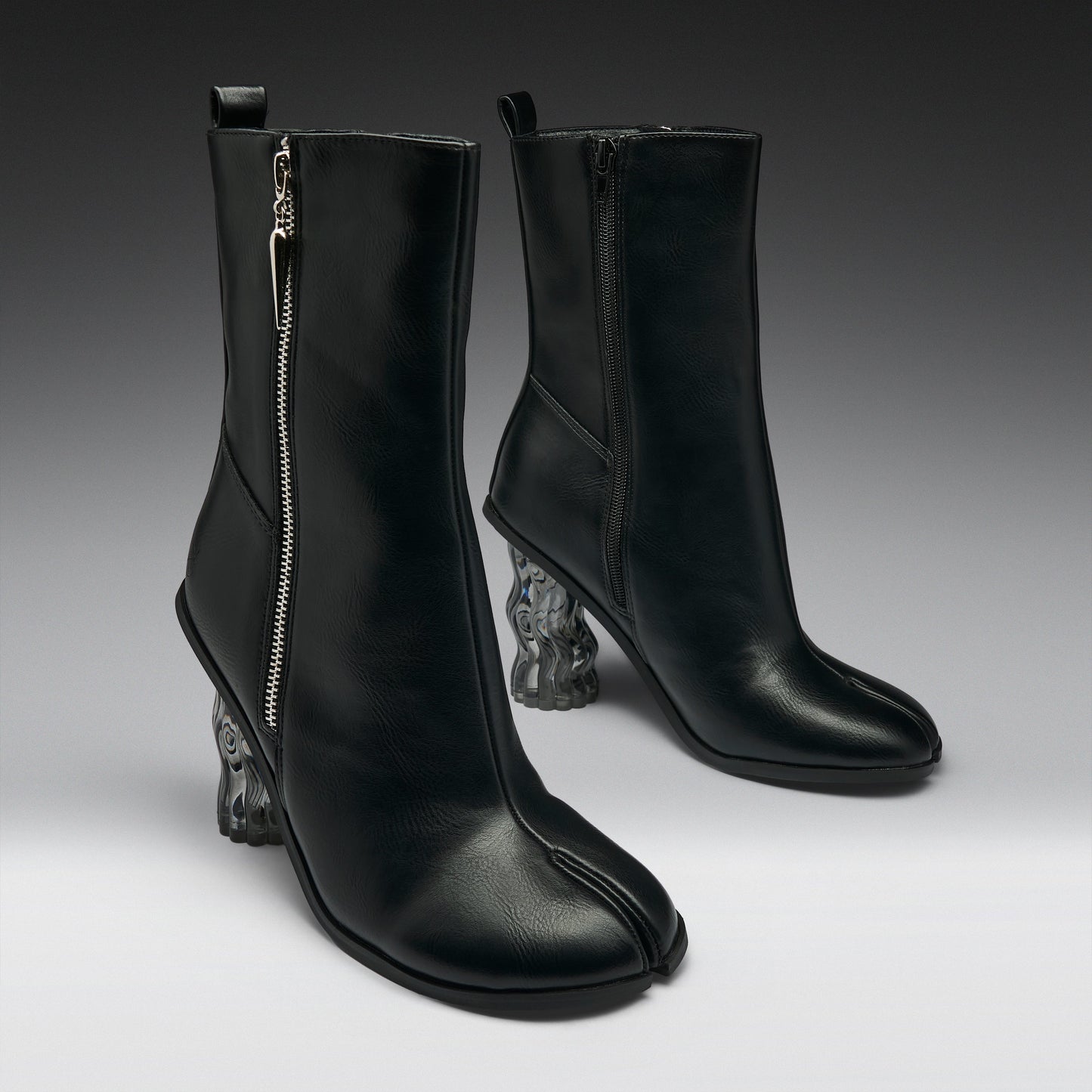 KOI Footwear - Essence Heeled Tabi Boots -Black