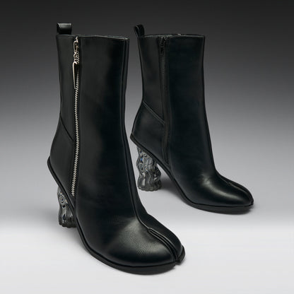 KOI Footwear - Essence Heeled Tabi Boots -Black