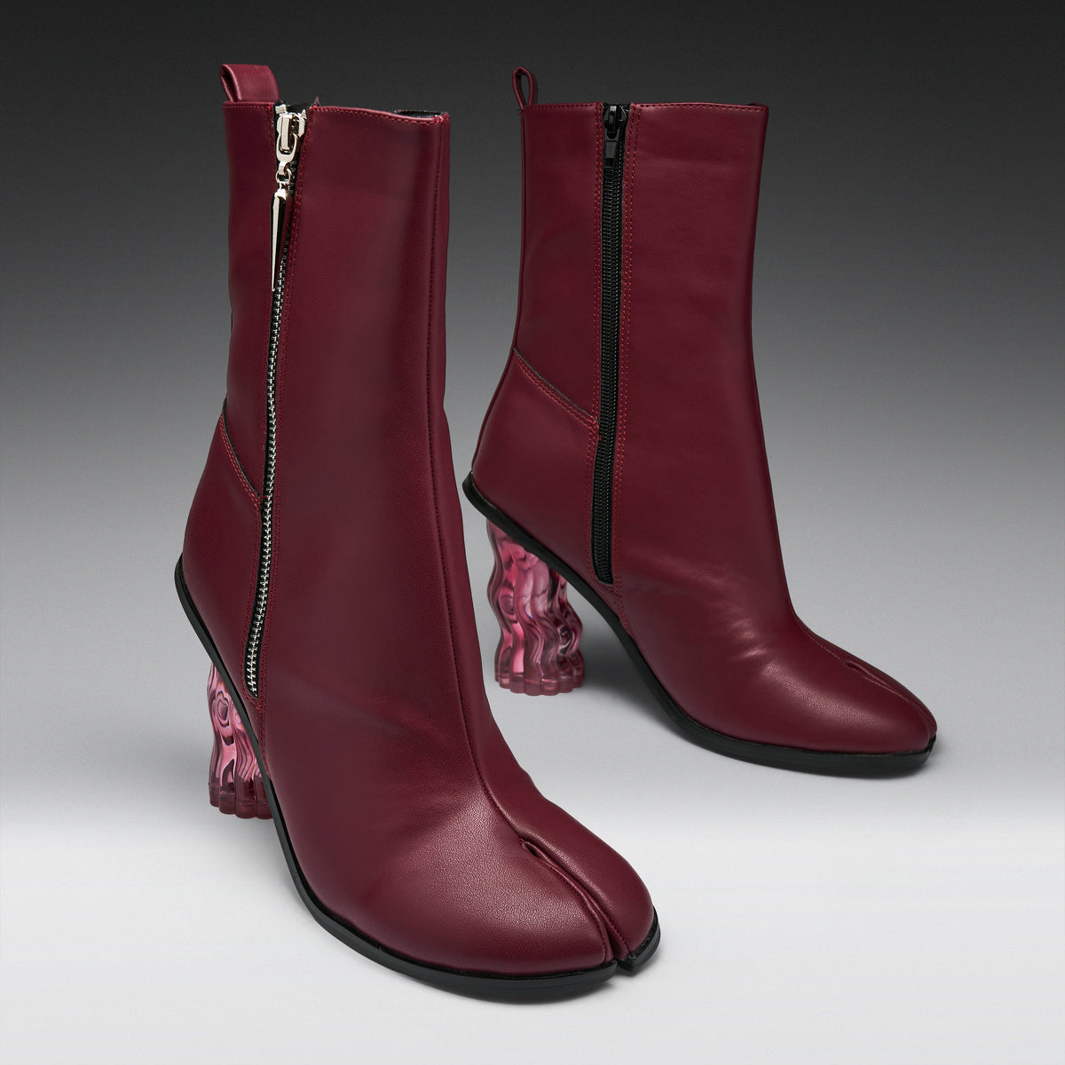 KOI Footwear - Essence Heeled Tabi Boots -Red