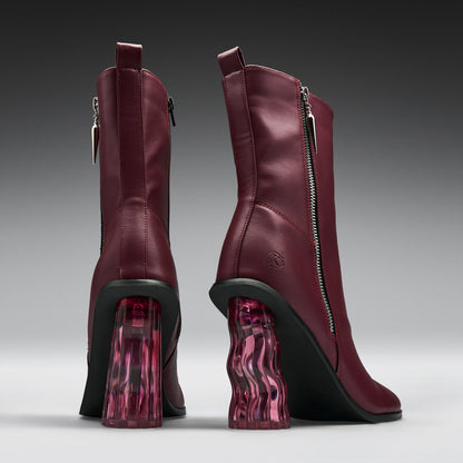 KOI Footwear - Essence Heeled Tabi Boots -Red