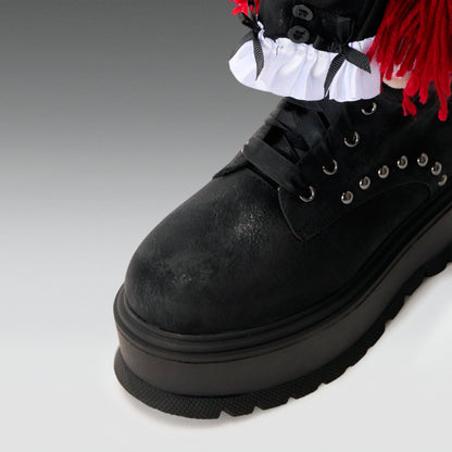 KOI Footwear - Phantom Emissary Long Boots - Distressed Black
