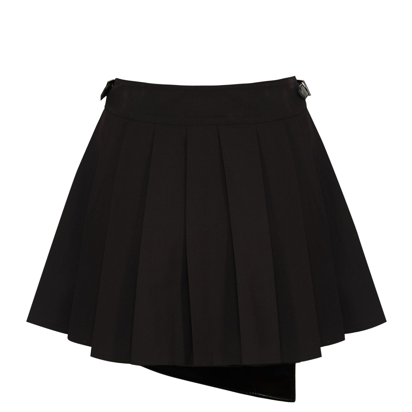 KOI Footwear - Coptic Faux Leather Mini Skirt - Black