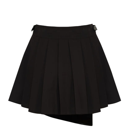 KOI Footwear - Coptic Faux Leather Mini Skirt - Black