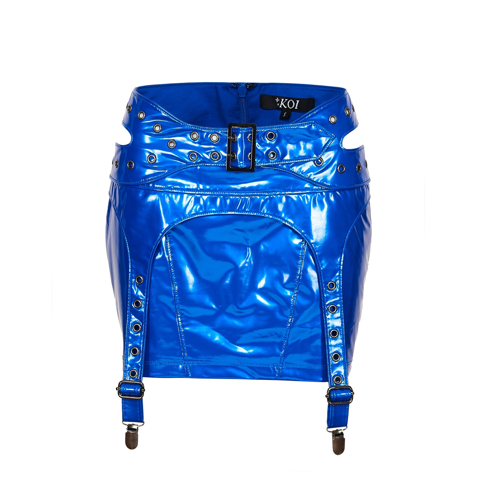 KOI Footwear - Nimbus Harness Strap Mini Skirt - Blue