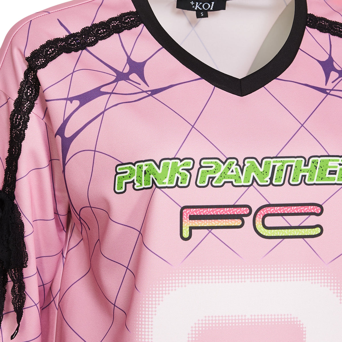KOI Footwear - Pink Panthers Oversized Shirt Dress - Blossom