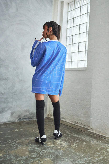 KOI Footwear - Pitch Please Oversized Shirt Dress - Navy