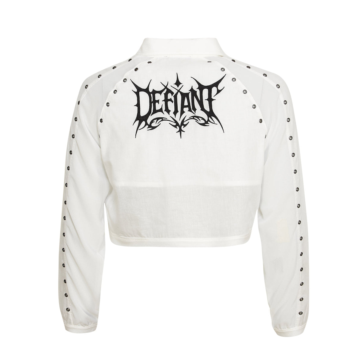 KOI Footwear - Wisp Cropped Long -Sleeve Shirt - White