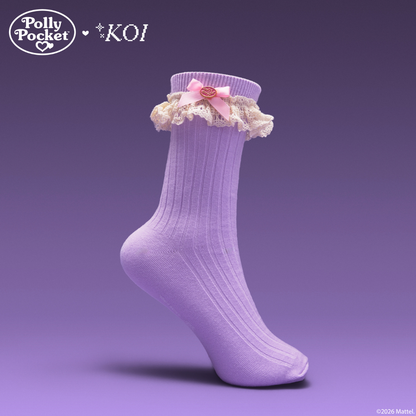 KOI Footwear - Polly Pocket™ Ruffle Socks - Purple