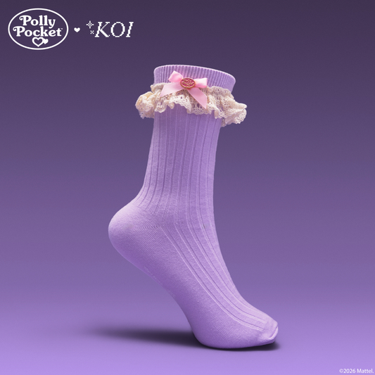 KOI Footwear - Polly Pocket™ Ruffle Socks - Purple
