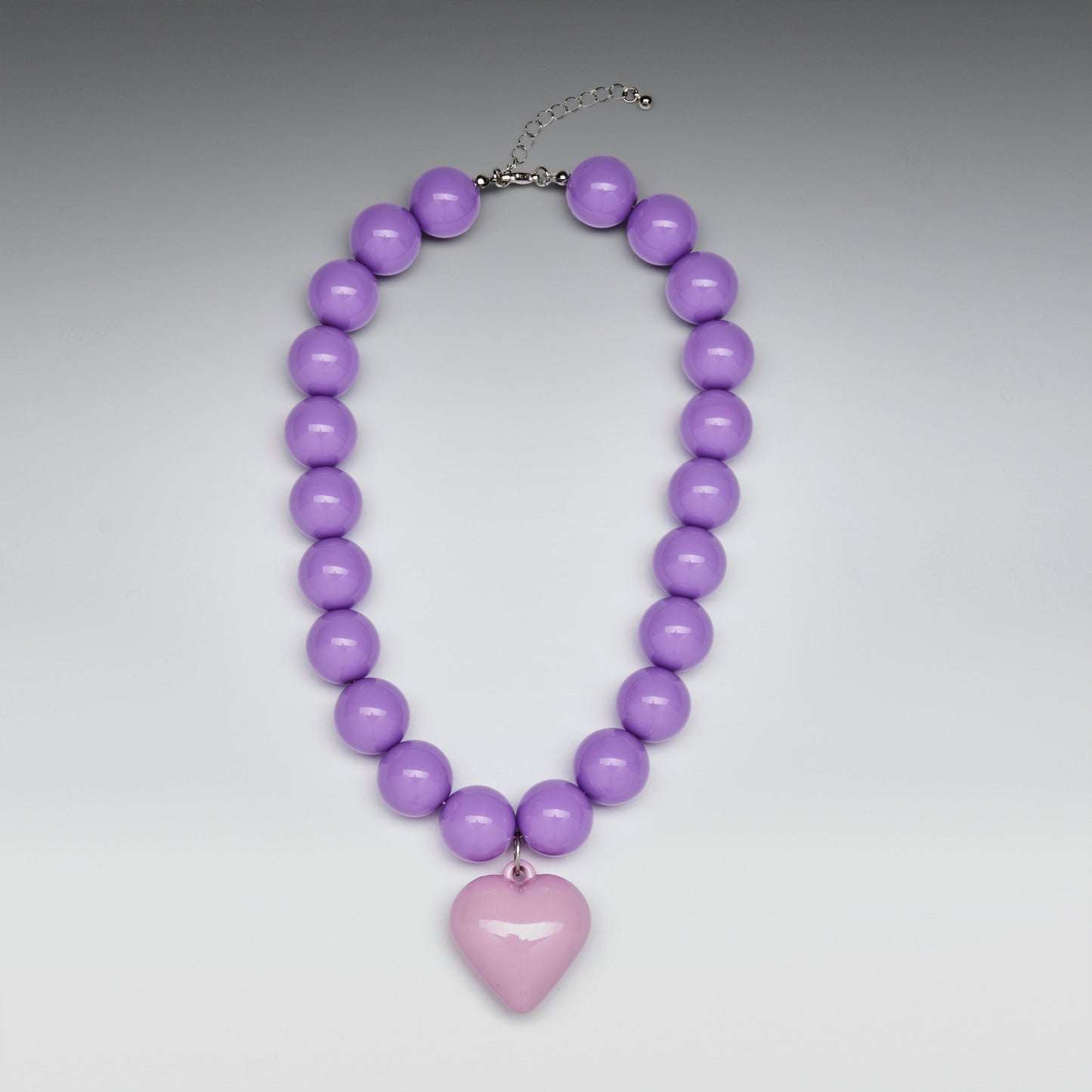 KOI Footwear - Pastel Purple Heart Necklace