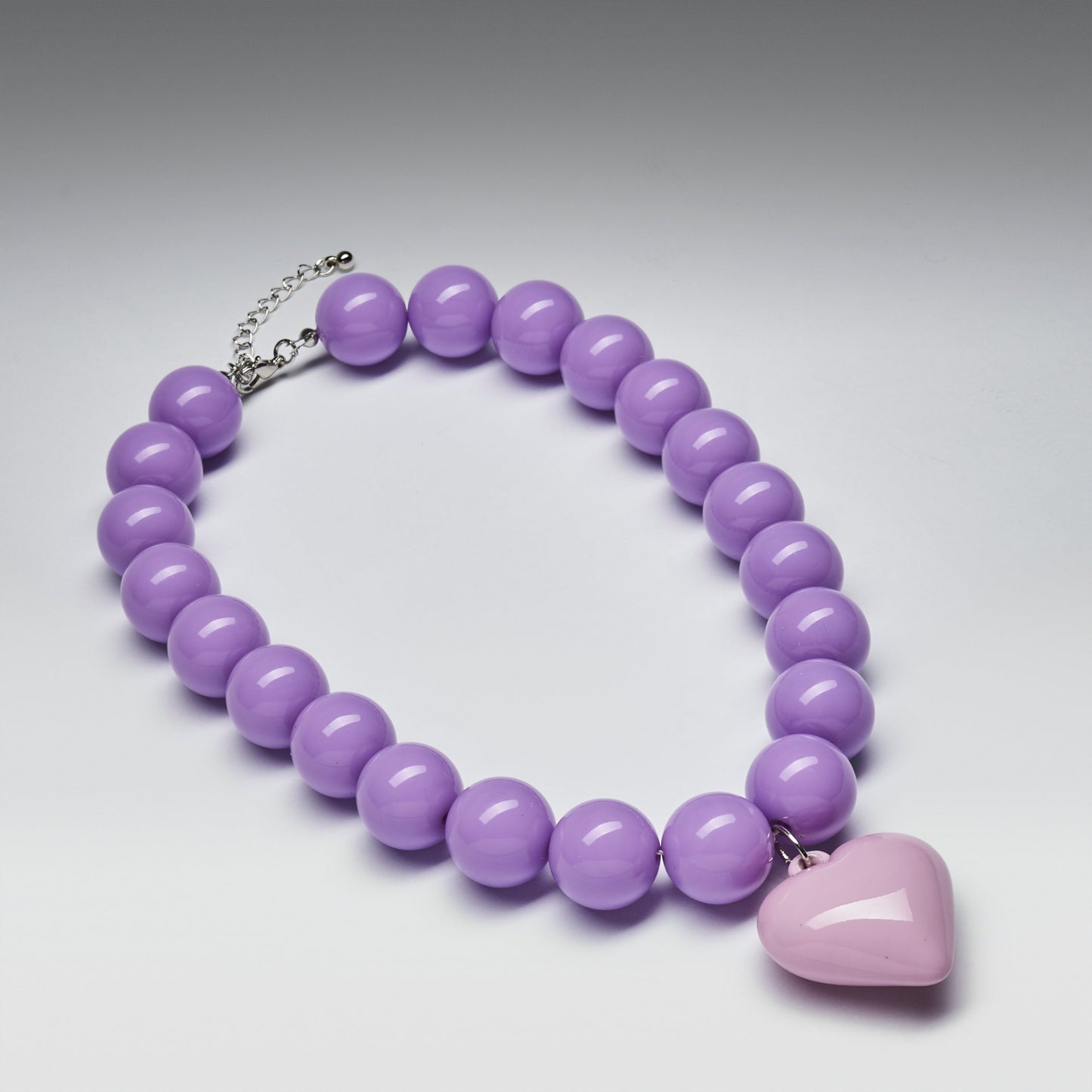 KOI Footwear - Pastel Purple Heart Necklace