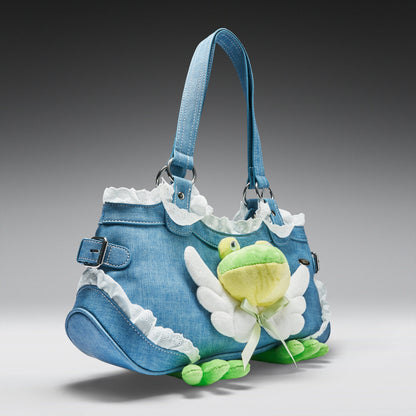 KOI Footwear - Frog Frolics Denim Shoulder Bag