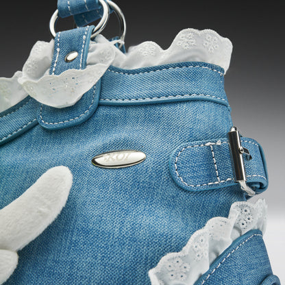 KOI Footwear - Frog Frolics Denim Shoulder Bag