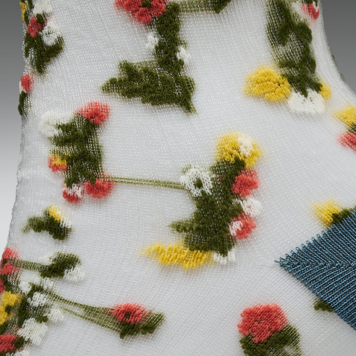 KOI Footwear - Blossom Blue Floral Sheer Socks