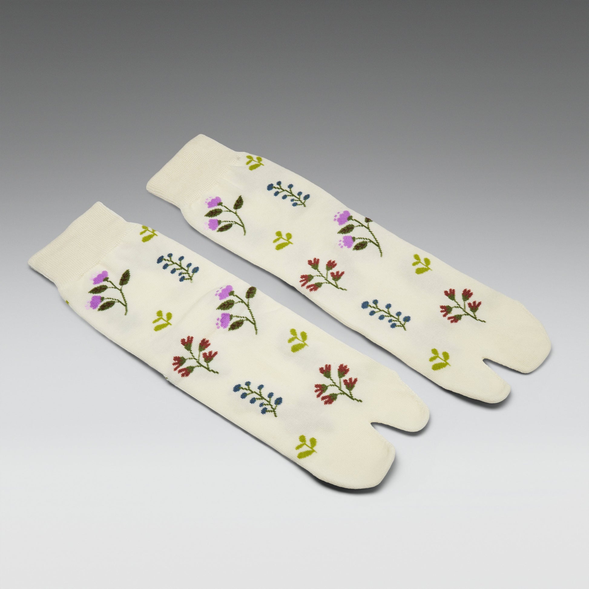 KOI Footwear - Sultan Floral Cream Tabi Socks