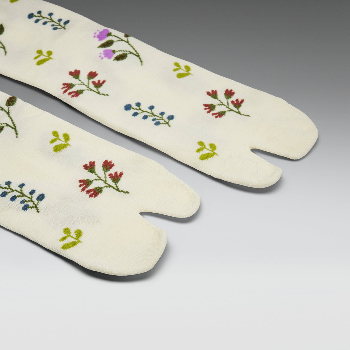 KOI Footwear - Sultan Floral Cream Tabi Socks