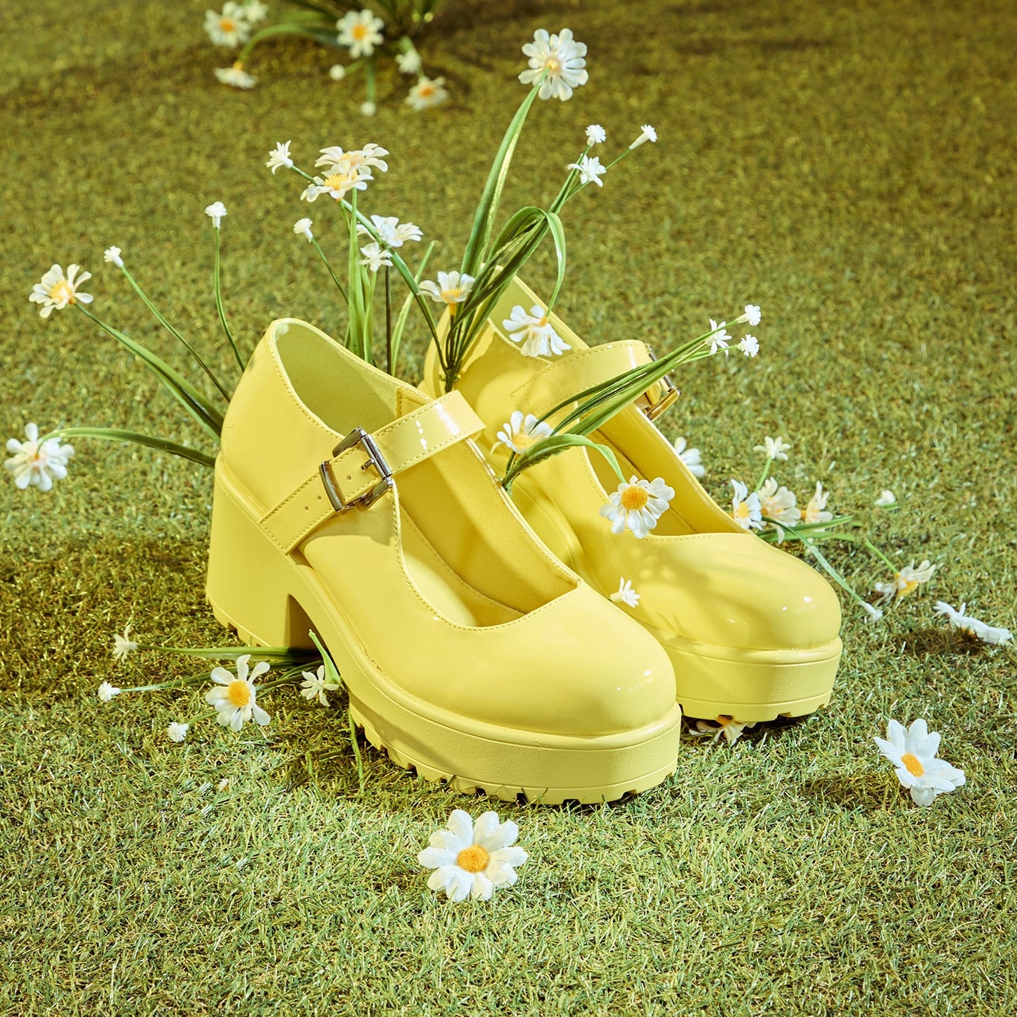 KOI Footwear - Tira Mary Jane Shoes 'Sunshine Yellow Edition'
