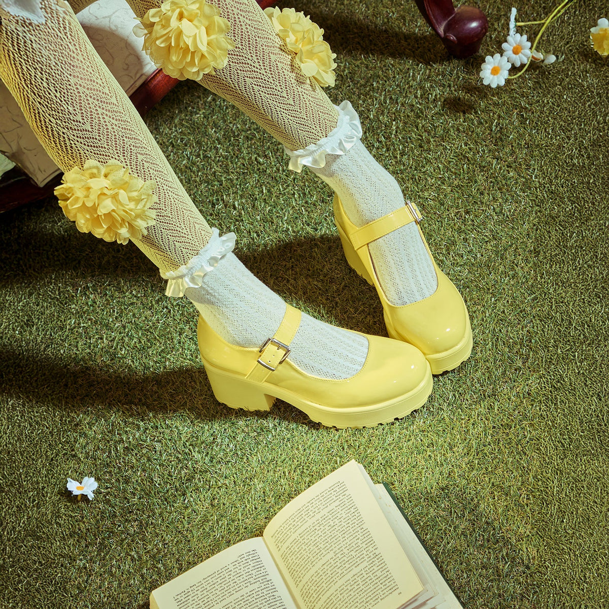 KOI Footwear - Tira Mary Jane Shoes 'Sunshine Yellow Edition'