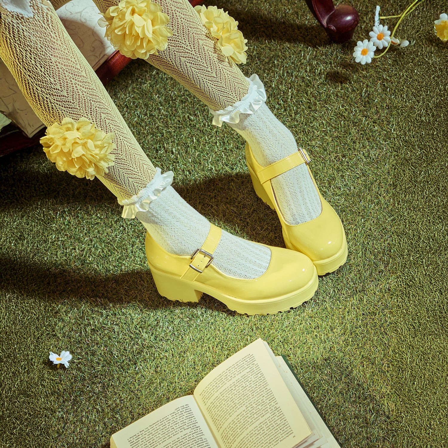 KOI Footwear - Tira Mary Jane Shoes 'Sunshine Yellow Edition'
