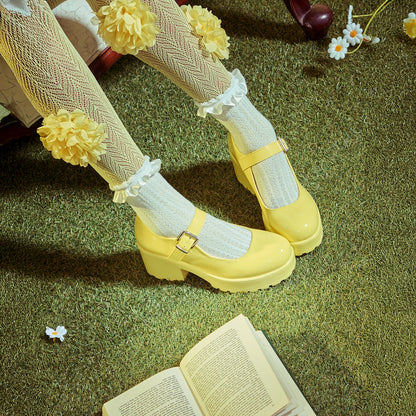 KOI Footwear - Tira Mary Jane Shoes 'Sunshine Yellow Edition'