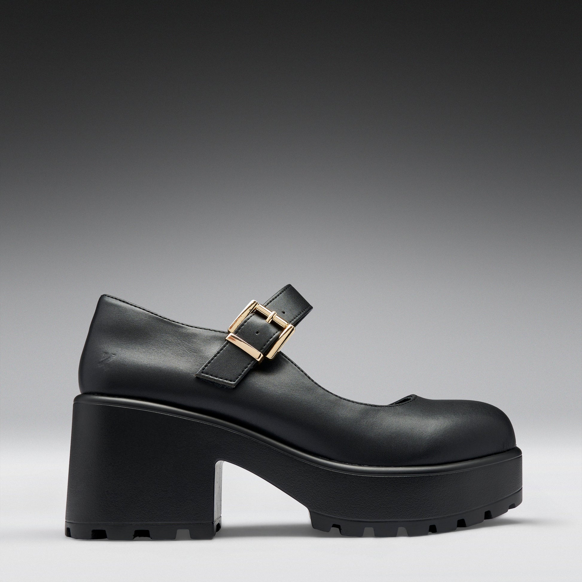 KOI Footwear - Black Chunky Platform Mary Jane Shoes